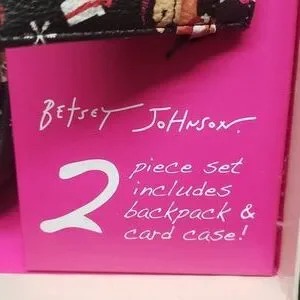 Betsey Johnson NWT, NIB 2-piece Backpack and Card Case Holiday Dog Set Betsey Johnson | Bags | Betsey Johnson Nwt Nib 2piece  main image 4